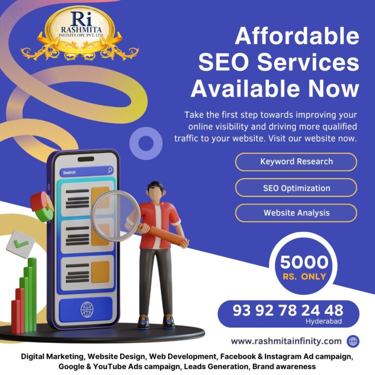 Rashmita Infinity – Affordable SEO Services in Secunderabad