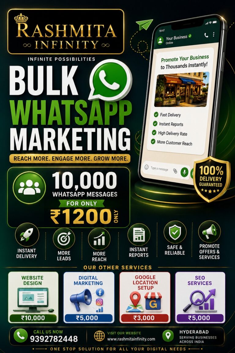 Bulk WhatsApp messaging services Hyderabad